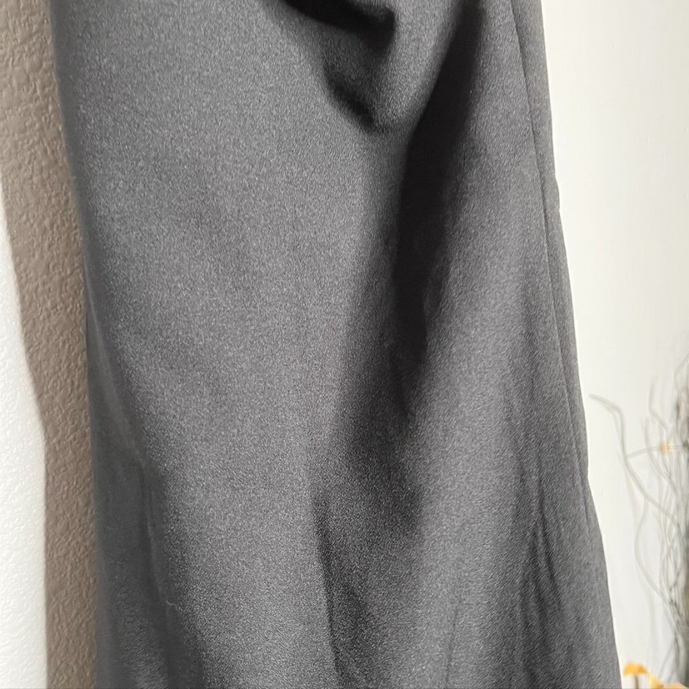 Lulu’s Halter Neck Sleeveless Dress Black Large Scalloped Back Zip L - Picture 5 of 9
